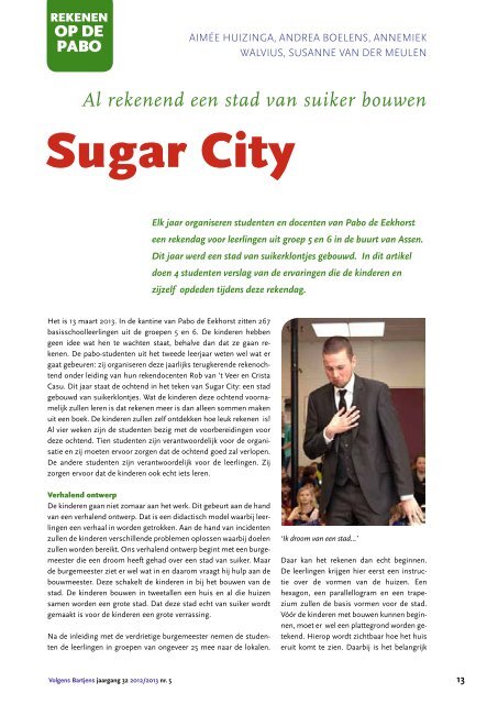 Kado-artikel: Sugar City - Volgens Bartjens