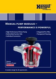 Manual pump modules - Hengst GmbH & Co. KG
