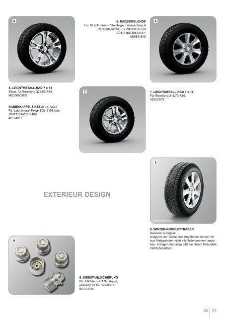 ZubehÃ¶rvorabprospekt - Mitsubishi
