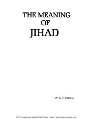 The Meaning of Jihad