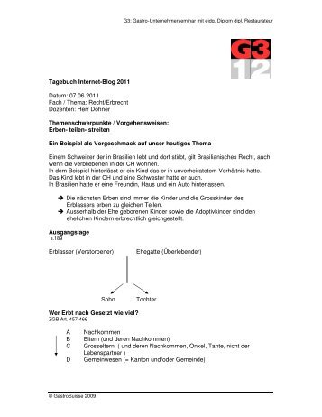 Tagebuch Internet-Blog 2011 Datum: 07.06.2011 Fach / Thema ...