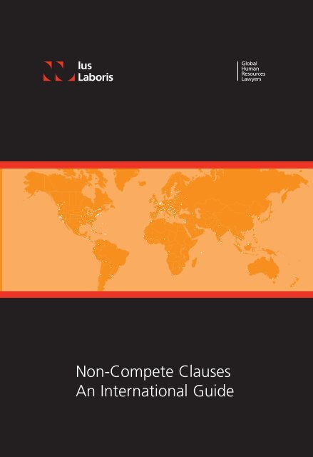 Non-Compete Clauses An International Guide - Ius Laboris