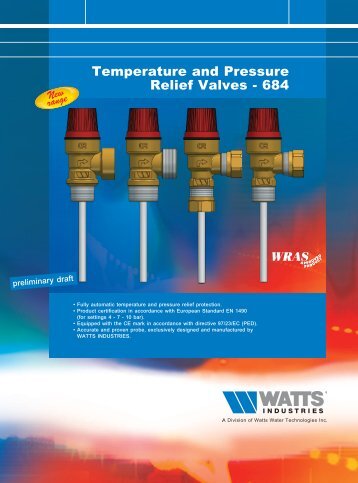 Watts Pressure & Temperature Relief Valves - Advanced Water