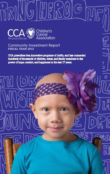 Download FY 2012 Annual Report - Children's Cancer Association
