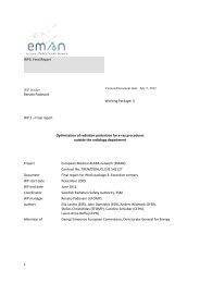 WG3 Final Report - European Medical ALARA Network (EMAN)