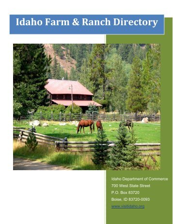 Idaho Farm & Ranch Directory - Idaho Department of Agriculture