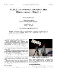 Capella Observatory CCD Double Star Measurements ... - JDSO.org