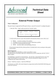 external printer output - Fire & Security Solutions Ltd