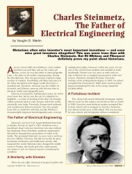 Steinmentz Father of Elec Engineering - Nuts & Volts Magazine