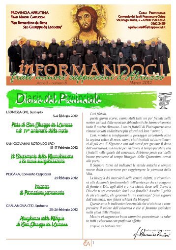 Diario del Provinciale - Frati Cappuccini Italiani
