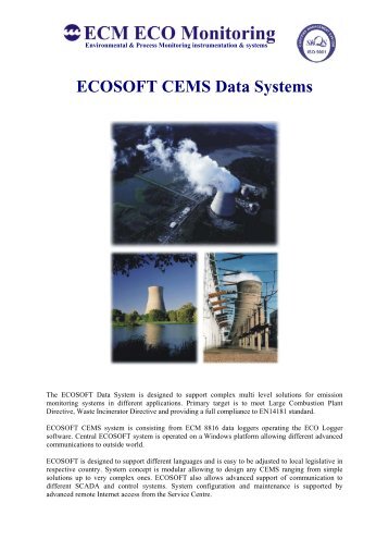 ECOSOFT CEMS Data Systems - ECM ECO Monitoring