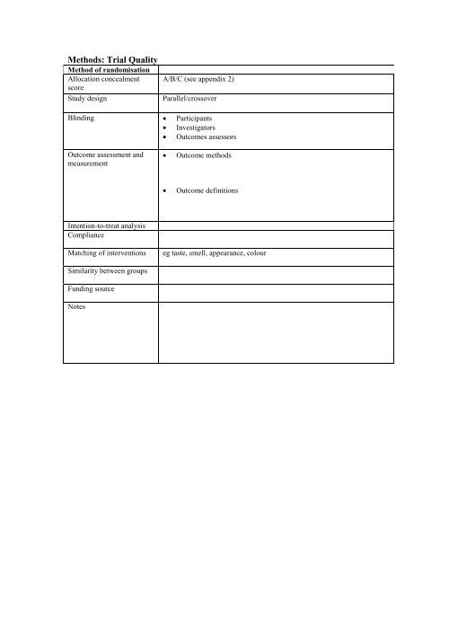 Renal Group data extraction form - Cochrane Renal Group