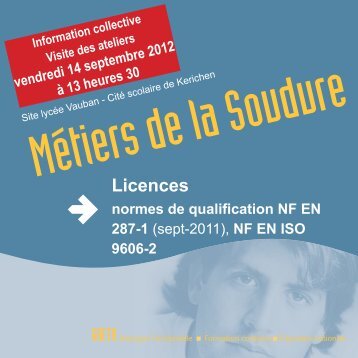 Flyer soudure.indd - Brest Information Jeunesse