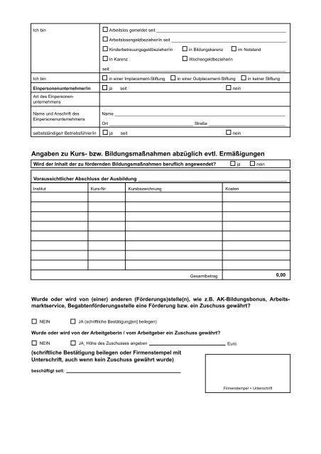 Bildungskonto allgemeines und spezielles (298 KB) - Pierbach