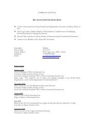 CURRICULUM VITAE - FDI Moot