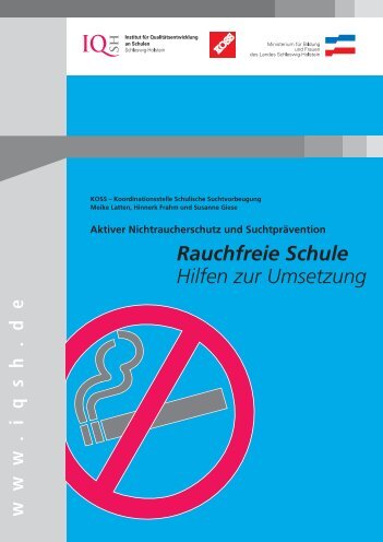 Rauchfreie Schule Hilfen zur Umsetzung - KOSS - Lernnetz.de