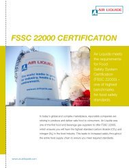 FSSC 22000 Certification - Air Liquide