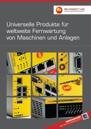 Universelle Produkte für weltweite Fernwartung von Maschinen und Anlagen