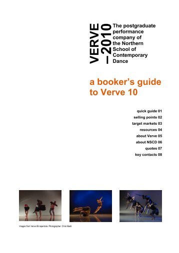 V E R V E - Northern School of Contemporary Dance