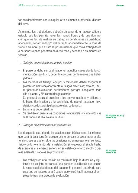 La prevención de riesgos en los lugares de trabajo 2014impresora