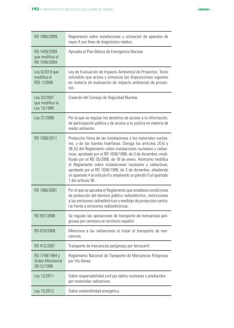 La prevención de riesgos en los lugares de trabajo 2014impresora