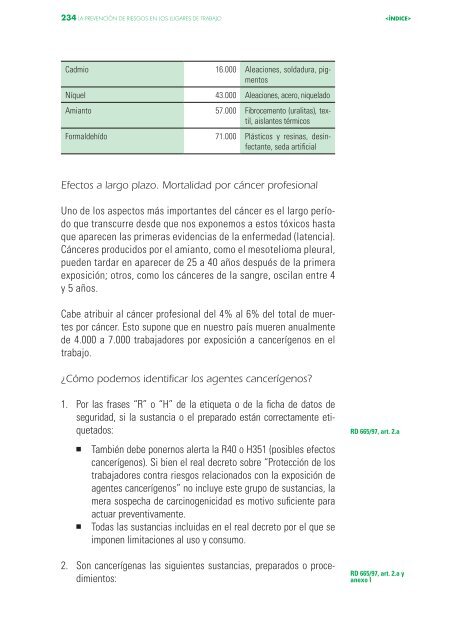 La prevención de riesgos en los lugares de trabajo 2014impresora