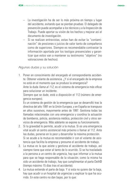 La prevención de riesgos en los lugares de trabajo 2014impresora