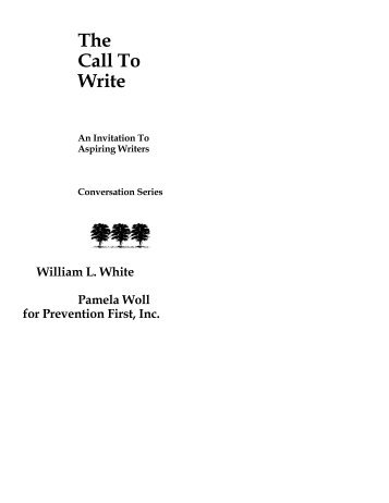 pdf - The Call To Write - William L. White