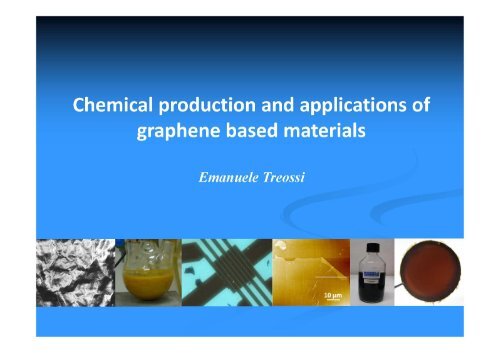 Chemical production and applications of graphene based materials