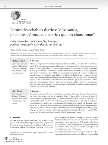 Donwload PDF - Revista Panamericana de Lentes de Contacto