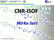Diapositiva 1 - ISOF Institute - Cnr