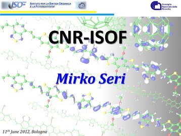 Diapositiva 1 - ISOF Institute - Cnr