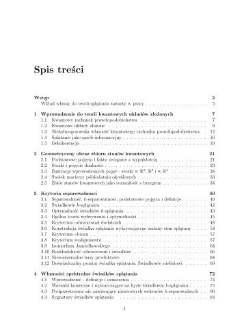 PhD thesis (in polish)