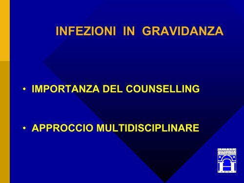 INFEZIONI IN OSTETRICIA e GINECOLOGIA - Amami