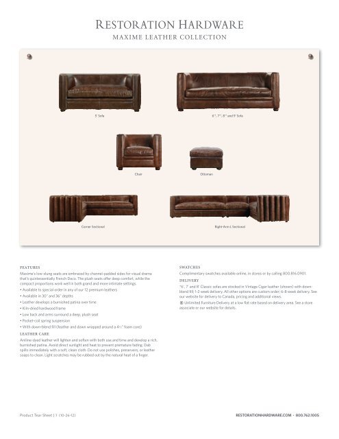 Restoration hardware 2024 leather care