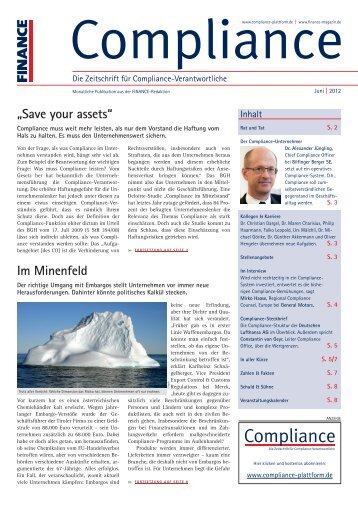 (PDF) | Ausgabe Juni 2012 - Compliance