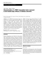 Characterization of a WRKY transcription factor ... - IngentaConnect