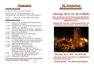 Programm 30. Flonheimer Weihnachtsmarkt