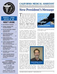 CMAA Newsletter 03-04-12 - California Certifying Board for Medical ...