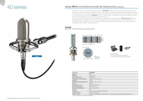 catalog european de produse I romania I Ã¢Â‚Â¬ - Audio-Technica