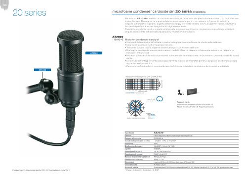 catalog european de produse I romania I Ã¢Â‚Â¬ - Audio-Technica