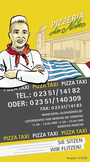 PIZZA TAXI PIZZA TAXI PIZZA TAXI PIZZA TAXI ... - Hotel Alexandros