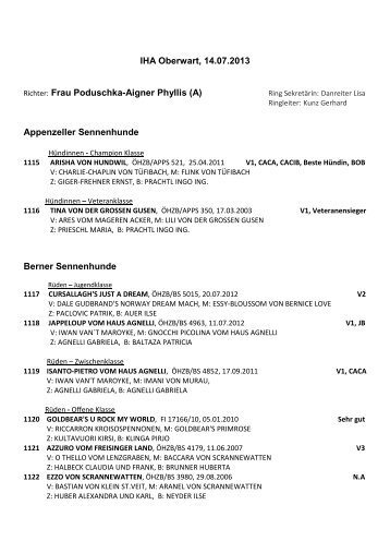 14.07.2013, IHA Oberwart, Richterin: Frau Phyllis Poduschka-Aigner