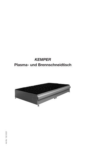 KEMPER Plasma- und Brennschneidtisch