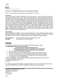 Protokoll - Kantonale Behindertenkonferenz Bern kbk