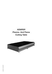 KEMPER Plasma- And Flame Cutting Table