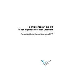 Download Schullehrplan ABU, EFZ - Bildungszentrum Interlaken