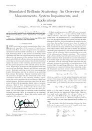 Stimulated Brillouin Scattering: An Overview of Measurements ...