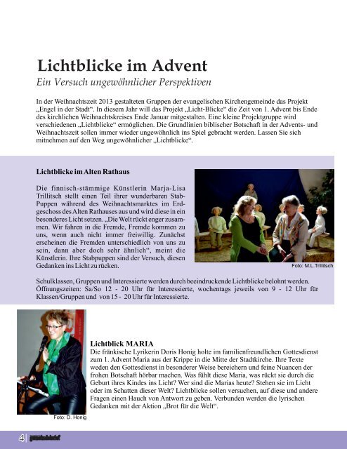 Evang. Kirchengemeinde Roth - Gemeindebrief Dez 2014 bis Feb 2015