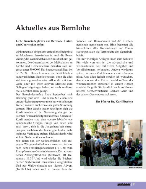 Evang. Kirchengemeinde Roth - Gemeindebrief Dez 2014 bis Feb 2015